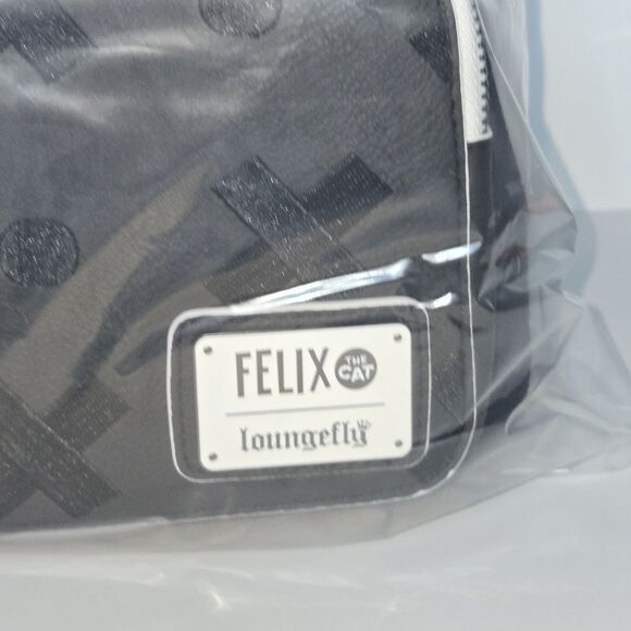 LOUNGEFLY Felix the Cat Cartoon Character Mini Backpack Black/White Bag NEW NWT main image 2